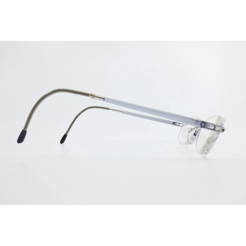 Silhouette 7622 00 6050 Rimless Eyeglasses Silver Oval Frames Austria 51-17-130